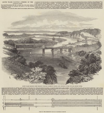 Chemin de fer du sud du Pays de Galles, ouverture du pont de Chepstow - Samuel Read
